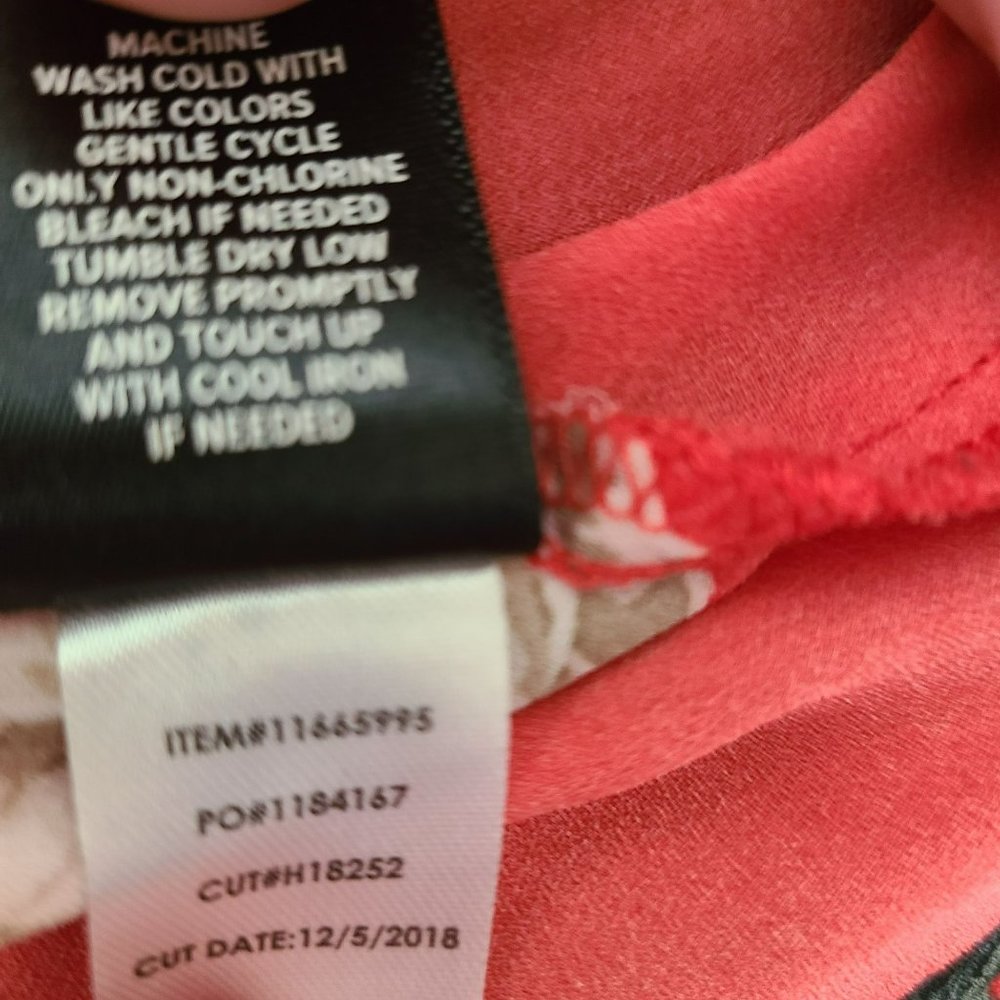 Torrid Sophi Georgette Swing Cami Tank Top Sz 3 Sleeveless Blouse Pink Floral - Picture 10 of 10